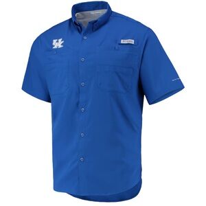 Columbia PFG Shirt Mens XL‎ University of Kentucky UK Wildcats Omni Shade Blue